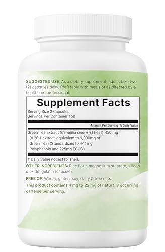 Micro Ingredients Green Tea 9,000 mg, 300 Caps