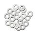 VOTEX - Made in USA - 1/2 Inch Oil Drain Plug Crush Washer Gasket Seal Ring - Oil/Coolant - Aluminum - 20 Pack - ACWU1-2