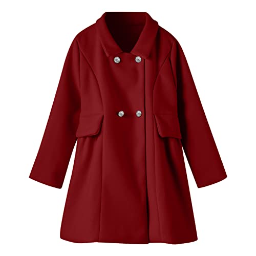 biJerou Wintermantel Mädchen,Kinder Winterjacke Mädchen,Winter Trenchcoat...