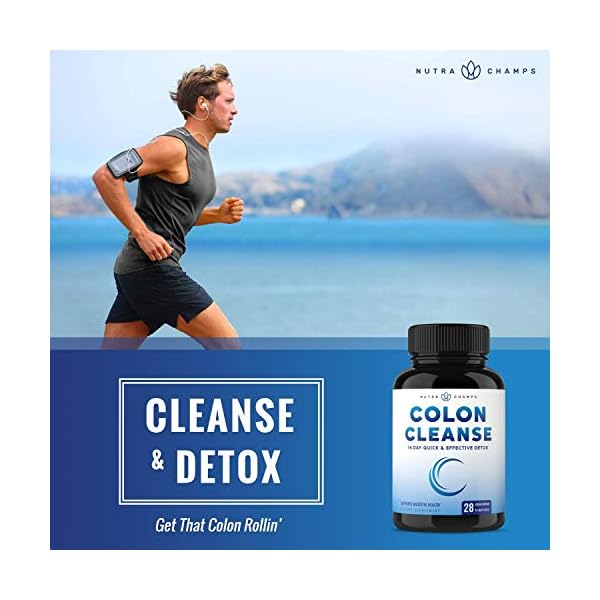 Colon Cleanse & Detox for Weight Loss [14 Day Quick Cleanser] Safe & Effective Formula with Probiotic & Digestive Enzymes for Constipation Relief - Capsules Supplement to Flush Toxins & Boost Energy