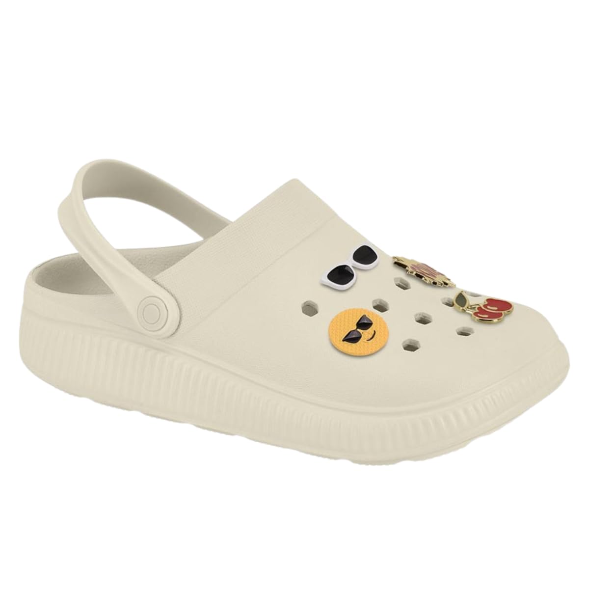 Moleca, Sandália Moleca Feminina Casual com Pins