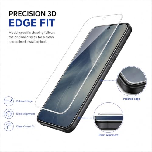 Image of ArmourPro Premium Borderless Tempered Glass for Google Pixel 11, HD Clear Screen Protector, Anti-Dust Speaker Mesh, 9H Hardness, Edge-to-Edge Fit, Case Friendly & Cable Protector