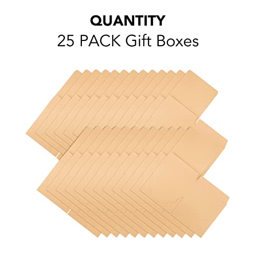 Mesha Brown Gift Box 8X8X4,Recycled Bridesmaid Proposal Boxes 25 Pack,Sturdy Kraft Gift Boxes With Lids For Mother's Day,Wedding,Graduation,Birthday,Holiday,Christmas #TOP2