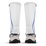 Yundxi Waterproof Anti-Tear Long Gaiters Ultra-Light Silicone Coated Trail Gaiters Snow Gators for Outdoor Hiking Walking (S)