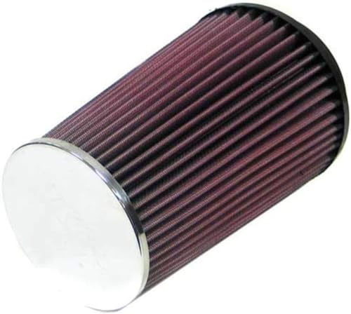 Image of K&N High-Flow Original Lifetime Universal Clamp-On Air Filter: High Performance, Premium, Washable: Flange Diameter: 4 In, Filter Height: 8 In, Flange Length: 0.625 In, Shape: Round Tapered, RC-4580
