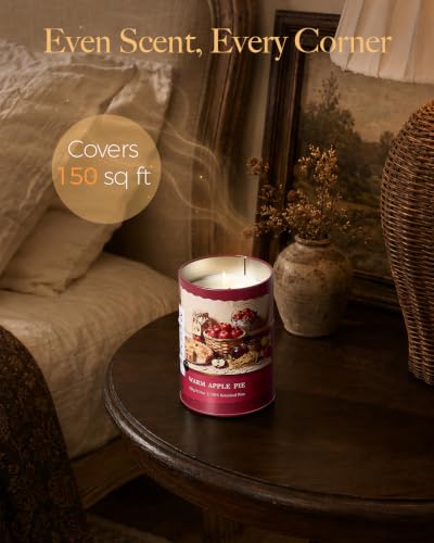 Image of M&SENSE Warm Apple Pie Scented Soy Fall Candles, 11.3 oz