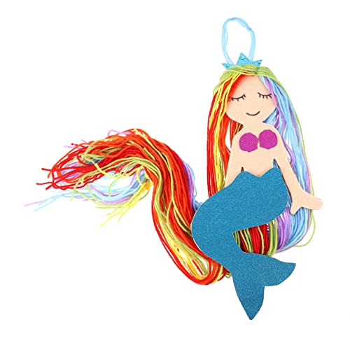 ULDIGI Mermaid Hair Clips Holder Wall Decor Storage Rack for Girls Pink Headband Organizer