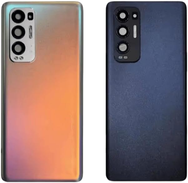 YOOOKOOO Compatible Rear Back Cover for Oppo Reno5 Pro+ Plus 5G – Battery Door Housing Replacement Part (Silver)