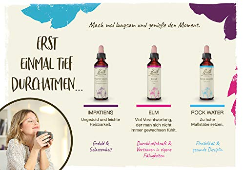 Original Bachblüten Tropfen Nr. 18 Impatiens: Bedachtsamer denken und handeln mit der Bach-Blüte Springkraut, 20ml – Bild 4