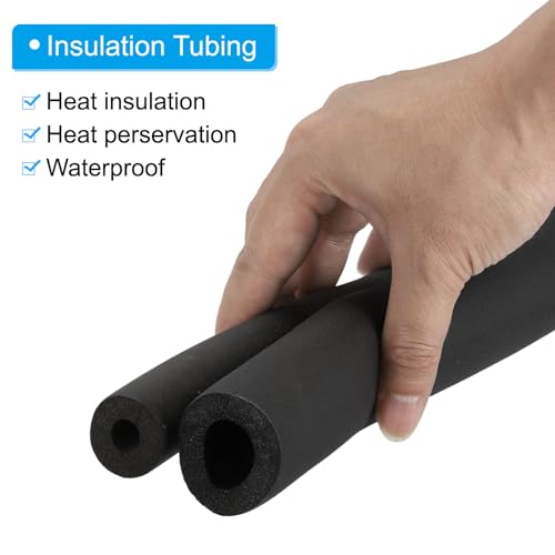 PATIKIL 3/4"(19mm) ID x 6Ft Pipe Insulation Foam Tube, 3Pcs Pipe Cover Wrap Roll Bar Padding Tubing for Handle Grip HVAC Outdoor Air Conditioner Units by PATIKIL - Image 4