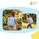 mybagstory | Oficjalny plecak Stitch Leopard And Laughter Collection | Tornister dziecięcy od 5 lat | Niebieski nadruk w panterkę i różowe detale | Idealny do przedszkola i szkoły podstawowej |