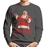 Offizielle Ware. Coca-Cola Christmas Santa Bottle Men\'s Sweatshirt