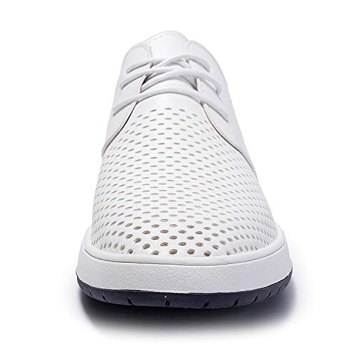 Image of ZZHAP Men's Casual Oxford Shoes Breathable Flat Fashion Sneakers
