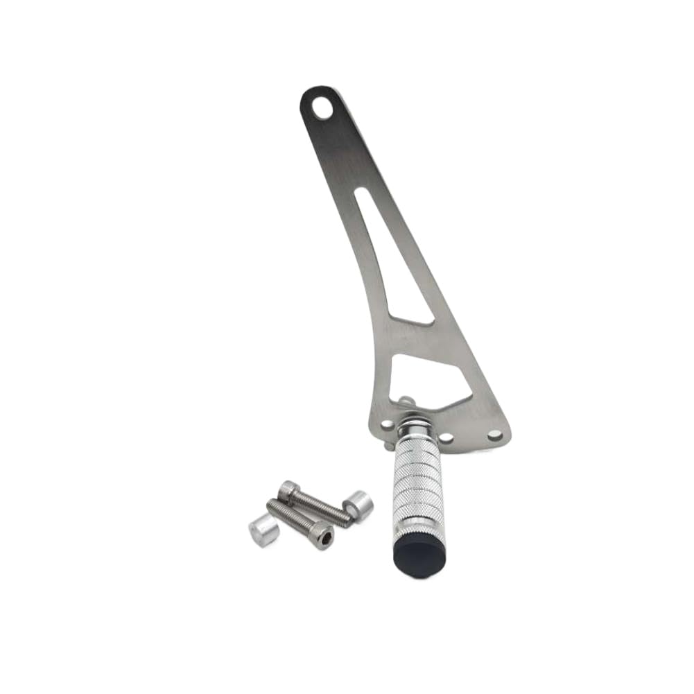 Pedane Stunt compatibili con FMO E Ride Pro SS 2.0 e SS 3.0 - Lato sinistro, Argento(Silver)