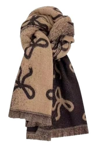 Keridean Fall Winter Women Warm Scarfs Knitted Wool Scarf Fashion Long Shawl Chunky Fringe Scarves Pashmina Lightweight Wraps