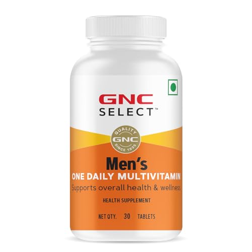 Gnc Men’S One Daily Veg Multivitamin | 30 Tablets Improves Muscle Performance | Enhances Immunity | With Vitamin A, C, E, And D3 | Formulated In Usa| Imported