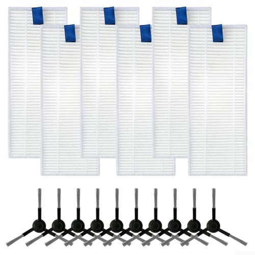Filtro de cepillo lateral, kit de repuesto de filtro de cepillo lateral para Tefal RR90 RR9065 RR9067 RR9075 RR9077 para X-Plorer Series 130 AI (B)