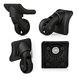 Volein 2 Pairs Suitcase Wheels Replacement Wear Resistant Luggage Replacement Wheels Spare Suitcase Casters with 4 Screw Holes(W149)