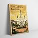 Framed Vintage Travel Poster of New Orleans, Louisiana Canvas Art - Ready to Hang Wall Decor for Bedroom, Living Room, Office | Unique Home Gift