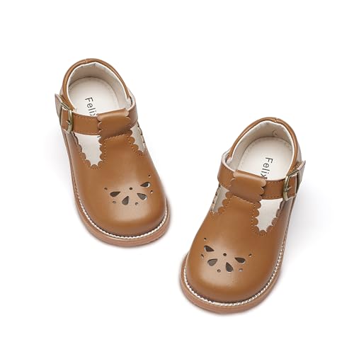 Image of Felix & Flora Toddler Little Girl Mary Jane Dress Shoes - Ballet Flats for Girl Party School Shoes