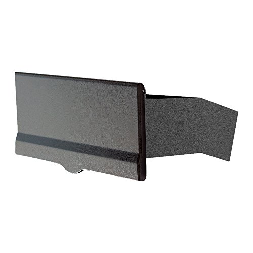 Qualarc LM6-810-BLK Letter Plate with 10" Wall Liner, Black