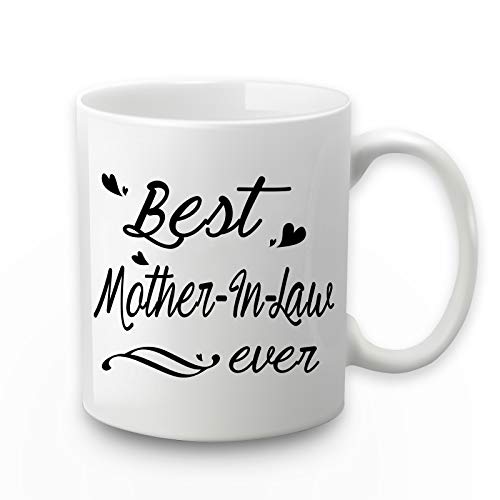 Best Mother In Law Coffee Mug Mother In Law Coffee Mugs Best Mother In Law Gifts Birthday Mothers Day Best Mother In Law Gifts from Daughter Son In Law 11 Ounce with Gift Box