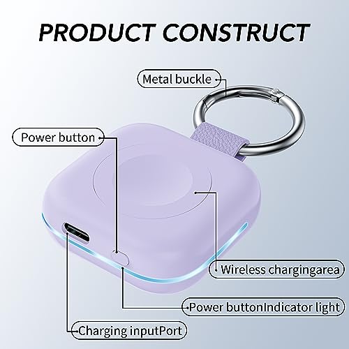 image for HUOTO Portable Travel Charger for Apple Watch Series 8,Wireless iWatch