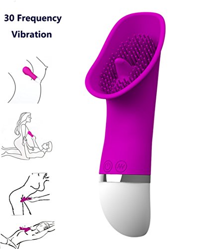 30 Speeds Tongue Vibrator,Oral Simulator Vibrator Wand Multi Speed,Vibrating Massager for Women,Clitorial Sucking Vibrations for Couples