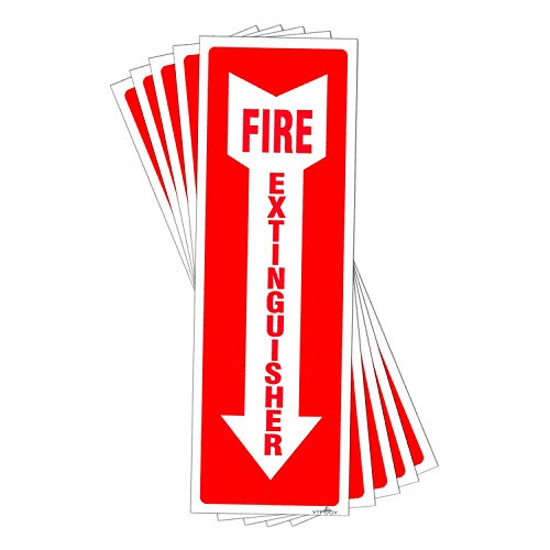 Fire Extinguisher Sign 5 Pack Fire Extinguisher Safety Stickers 4