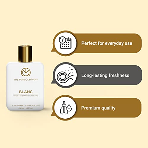 The Man Company Blanc EDT Perfume for Men - 50ml | Premium Long Lasting Fragrance Spray | Gift for Men - Image 5