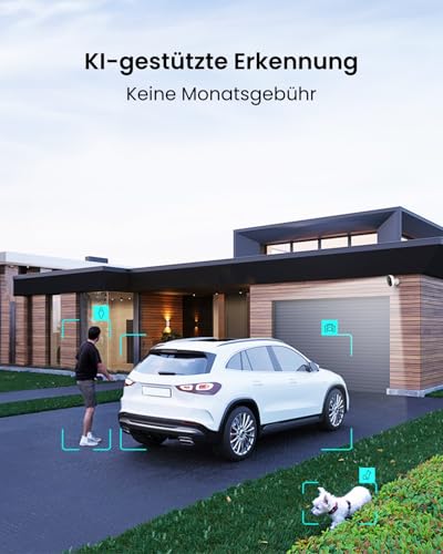 Reolink 4K Wi-Fi 6 Überwachungskamera Aussen mit 2,4/5GHz Dual-Band Wi-Fi, Farb-Nachtsicht, Plug-In WLAN Kamera Outdoor mit 24/7-Aufzeichnung, Intelligente Erkennung, Sirene, Wetterfest, Lumus Pro