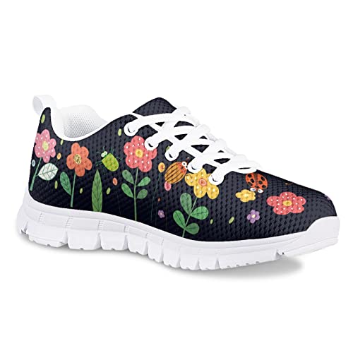 Yzaoxia Kids Tennis Shoes Girls Size 11-5 Breathable Athletic Shoes Lightweight Walking Sport Shoes2