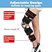 Cryxinty Hinged Knee Brace ROM Post Op Knee Immobilizer Adjustable Knee Immobilizer Support with Side Leg Stabilizersfor Meniscus Tear, Arthritis, ACL, PCL, Osteoarthritis, Orthopedic Rehab