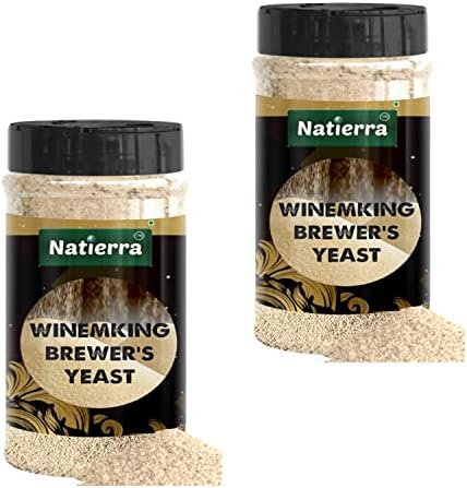 Natierra Baker's Active Dry Yeast 75 Grams | Perfect for Bread, Pizza Dough, Cakes & More | Instant Dry Yeast (100gX2)