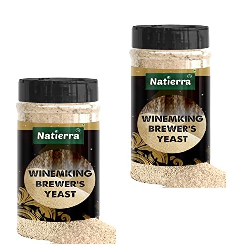 Natierra Baker's Active Dry Yeast 75 Grams | Perfect for Bread, Pizza Dough, Cakes & More | Instant Dry Yeast (100gX2)