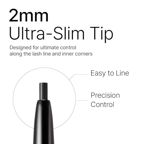 Image of CLIO Sharp So Simple Waterproof Pencil Liner, 2mm Ultra-Slim Thin Precision Tip, Tug Free Glide, Smudge Proof Long Wear Formula, Safe for Sensitive Eyes, Easy Control For Daily Makeup (002 Brown)