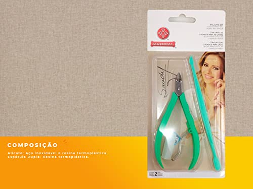 Alicate Cut Mundial Sandy+Espat Ref 756, Mundial, Impala Cosmeticos, Rosa