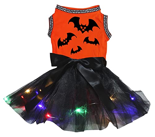 Robe pour chien d'exception Orange et Noire LED - Taille L - 2