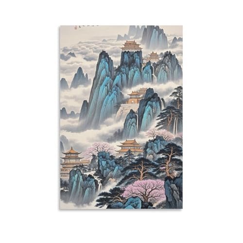 Décoration murale pour bureau professionnel paysage rétro wiasvzmci