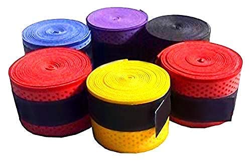 Synthetic Grip Wrap Polyurethane Multipurpose Badminton/Tennis/Squash Racket Super Tacky Touch Grip (Pack of 5)-image-28