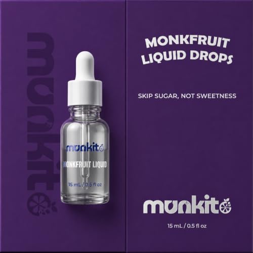 Image of Munkito Monk Fruit Drops 15ml | Zero Sugar Monk Fruit Sweetner | 300 Drops