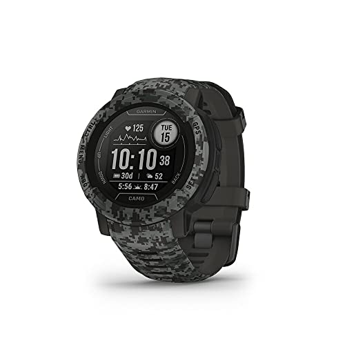 GARMIN(�K�[�~��) Instinct 2 Camo Edition Graphite Camo ���a45mm Suica�Ή� �^�t�l�X�A�E�g�h�A GPS �E�H�b�` �y���{���K�i�z ��