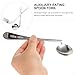 Happyyami 2sets Curved Fork and Angled Spoon for Elderly Care Left-Handed Adaptive Tableware Comfortable Elbow Handles Easy Use Utensils for Self-Feeding Patients