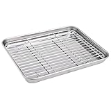 Polyvalence Culinaire : Ce plat inox est multifonctionnel : utilisez-le seul pour cuisiner des plats moelleux, ou avec sa grille pour élever les aliments. Il convient aussi comme plat de service pour vos repas