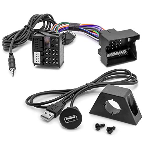 Adaptateur USB AUX Jack 3,5 mm MMT pour autoradio de camion Man TGX