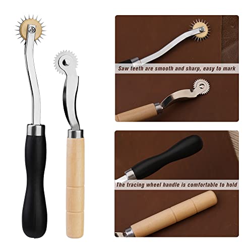 Image of Lunarm Tracing Wheel Sewing Tool 2PCS Professional Stitch Marking Spacer