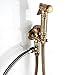 NBAAYIK Diaper Sprayer for Toilet, Handheld Toilet Sprayer European Style Supercharged Toilet Faucet Antique All Copper Baby Cloth Diaper Cleaning Pet Cleaning Bidet Car Cleaning Indoor