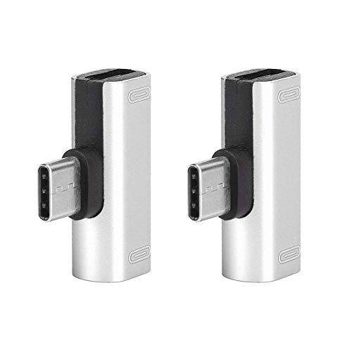 Stabiele Transmissie Aluminium Type-C Audio Charger USB-C Splitter, 2 stks Adapter, 2 In 1 Converter, voor Nubia (Zilver… - Image 5