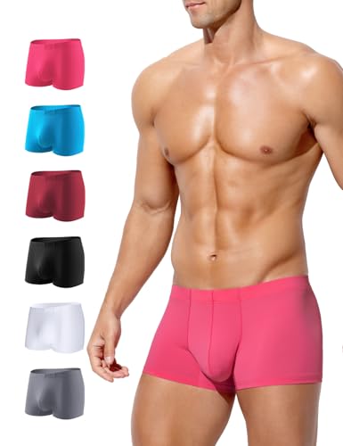 Arjen Kroos Calzoncillos Hombre Boxer Pack de 6 Elástico Ropa Interior Sin Etiquetas Slips Briefs Transpirables Cómoda
