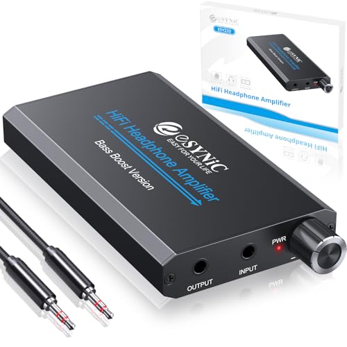 eSynic Professional Headphone Amplifier With Bass Gain 16~30